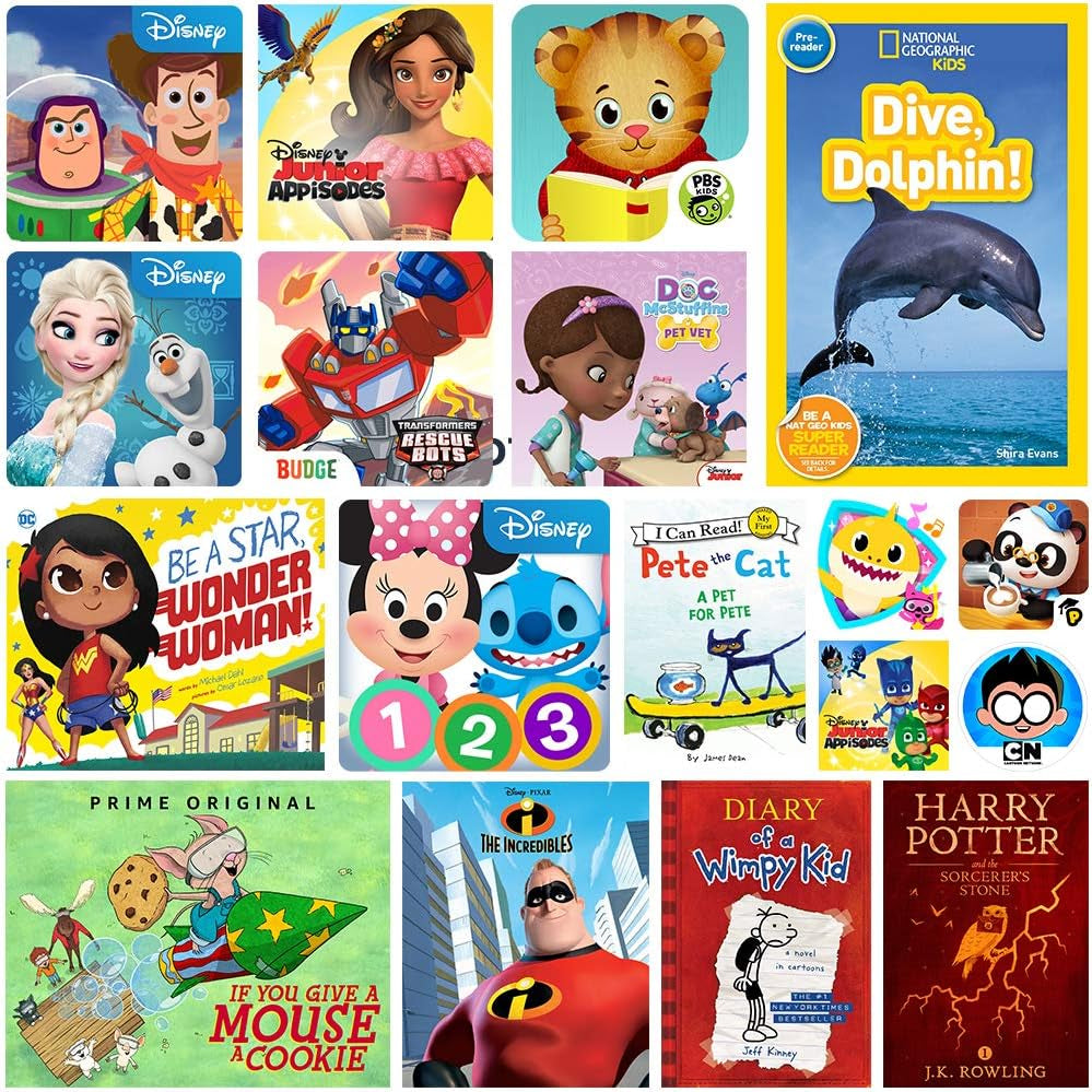 Fire 7 Kids Tablet, 7" Display, Ages 3-7, 16 GB, (2019 Release), Pink Kid-Proof Case