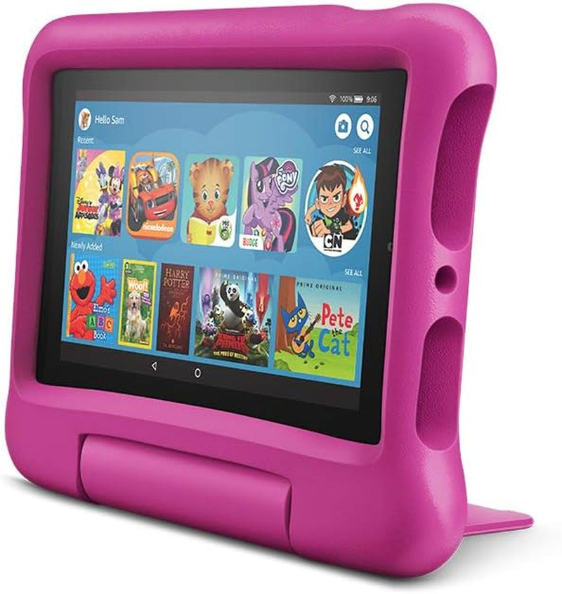 Fire 7 Kids Tablet, 7" Display, Ages 3-7, 16 GB, (2019 Release), Pink Kid-Proof Case