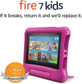 Fire 7 Kids Tablet, 7" Display, Ages 3-7, 16 GB, (2019 Release), Pink Kid-Proof Case